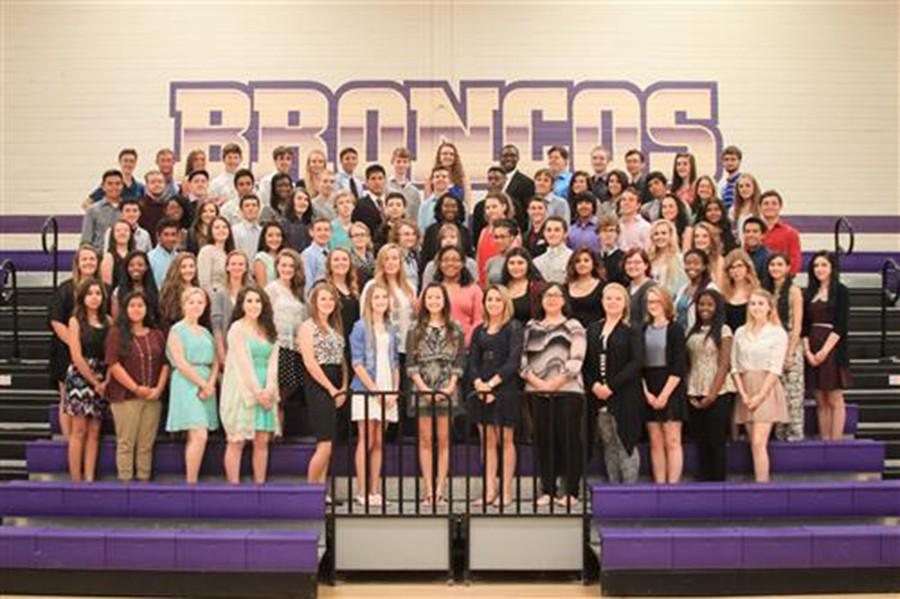 Group Photo of the IB Class of 2016 at Denton High School